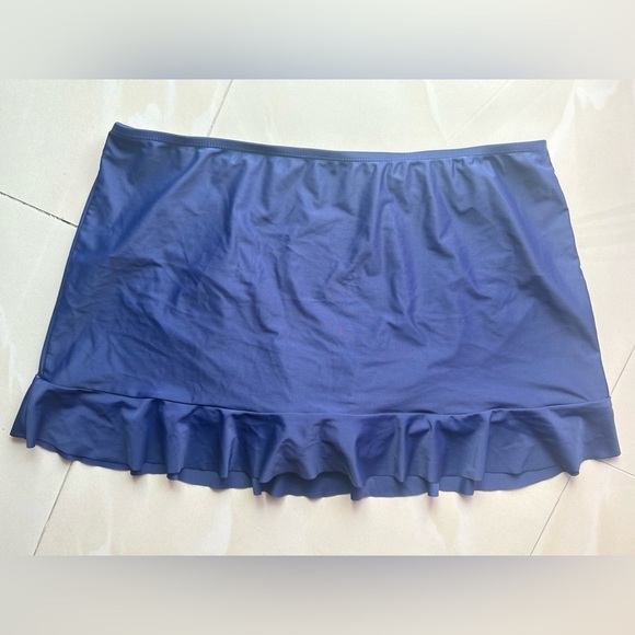 Swim skort skirt/skort navy with ruffle pool, swimming, summer - Picture 10 of 12